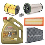 TO FIT VW PASSAT CC 2.0 TDI COMPLETE SERVICE KIT WITH 5 LITRES CASTROL EDGE 5W30
