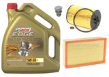FOR SEAT LEON 1.6 TDI ST MK3 SERVICE KIT 5L CASTROL EDGE & AIR OIL FILTERS KIT