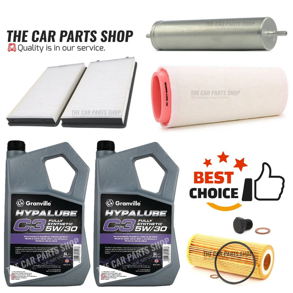 FOR BMW 730D E66 FULL SERVICE KIT WITH 10L GRANVILLE 5W30 LONGLIFE