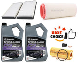 FOR BMW 730D E66 SERVICE KIT 10L GRANVILLE & AIR OIL POLLEN FILTER PACK