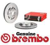 FOR MERCEDES C63 S 4.0 COUPE FRONT BREMBO BRAKE DISCS 390MM DRILLED & SLOTTED