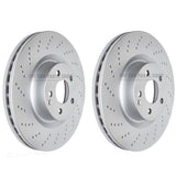 FOR MERCEDES SLK250 R172 DRILLED PAGID FRONT BRAKE DISCS 344MM