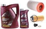 FOR MINI COOPER D 1.6 R56 2006-2014 SERVICE KIT NEW AIR OIL & 6L 5W30