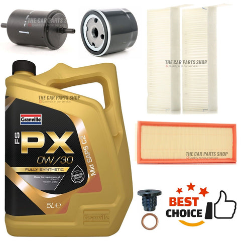 FOR CITROEN C5 1.2 AIRCROSS SERVICE KIT 5L 0W30 ENGINE OIL & AIR OIL FUEL CABIN
