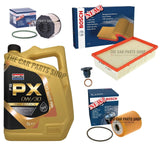 FOR  PEUGEOT 3008 1.5 HDI 2016+ BOSCH SERVICE KIT 5L 0W30 & AIR FUEL OIL