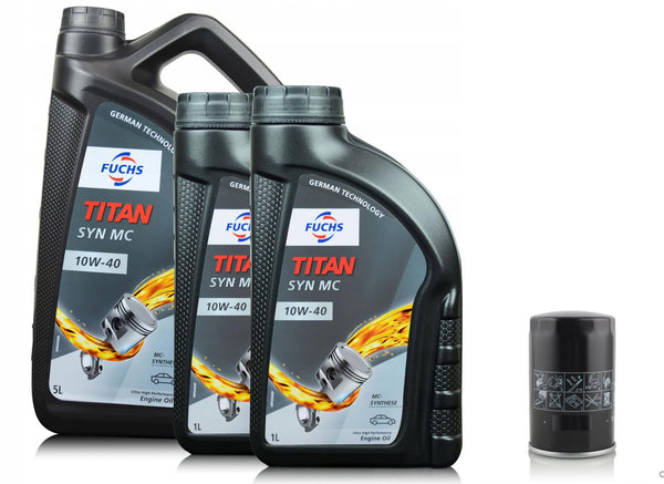 FOR JEEP CHEROKEE 2.8 CRD SERVICE KIT 7L 10W40 ENGINE OIL & NEW OIL FILTER SET