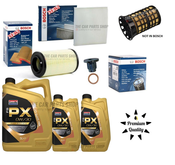 TO FIT CITROEN RELAY 2.2  FULL SERVICE KIT 7L 0W30 & AIR OIL CABIN FUEL