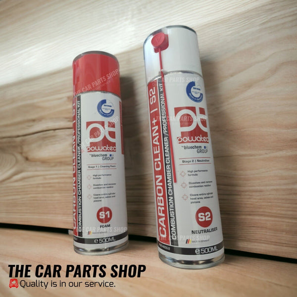 Powatec Carbon Clean+ Combustion Chamber Cleaner Pro Kit Foam & Neutralizer OEM