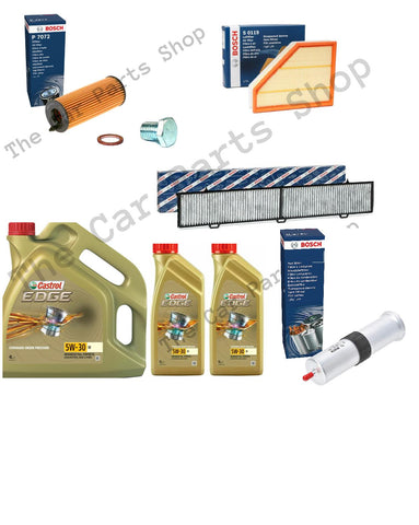FITS BMW 3 SERIES 2.0 318d FULL PREMIUM BOSCH SERVICE KIT WITH CASTROL OIL