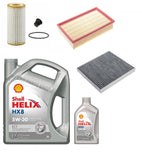 FOR AUDI TT 2.0 TFSI (07/14 - ) SERVICE KIT + SHELL HELIX HX8 504-507 5W30