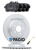 FOR MERCEDES ML350 BLUETEC W166 PAGID REAR BRAKE DISCS 330MM REAR PADS + SENSOR