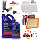 6L MILLERS + AIR CABIN OIL BOSCH SERVICE KIT FOR MINI COUNTRYMAN S 2.0 F60