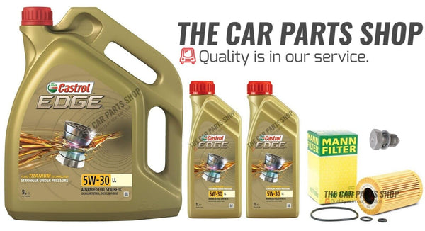 FOR VW TRANSPORTER 2.0 TDI MK5 OIL CHANGE SERVICE KIT 7L CASTROL MANN FILTER