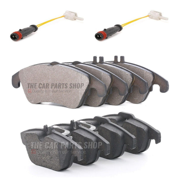 FOR MERCEDES E350 W212 FRONT and REAR BRAKE PADS WITH NEW SENSORS