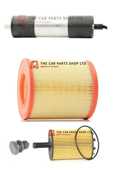 TO FIT AUDI A6 2.0 TDI MK3 SERVICE FILTERS KIT OIL & AIR OIL FUEL + SUMP PLUG