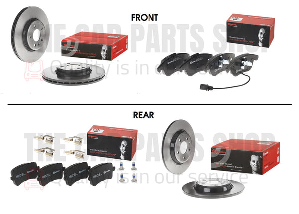 FOR AUDI A4 A5 B8 (8K2)  ORIGINAL BREMBO OEM FRONT & REAR DISCS AND PADS