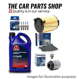 FOR VW GOLF 1.4 TSI MK6 FULL BOSCH SERVICE KIT WITH 4 BOSCH PLUGS & MILLER'S OIL