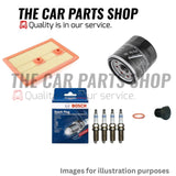 FOR VW GOLF 1.2 TSI (11/12 - 03/17) OIL AIR FILTER SUMP PLUG & BOSCH SPARK PLUGS