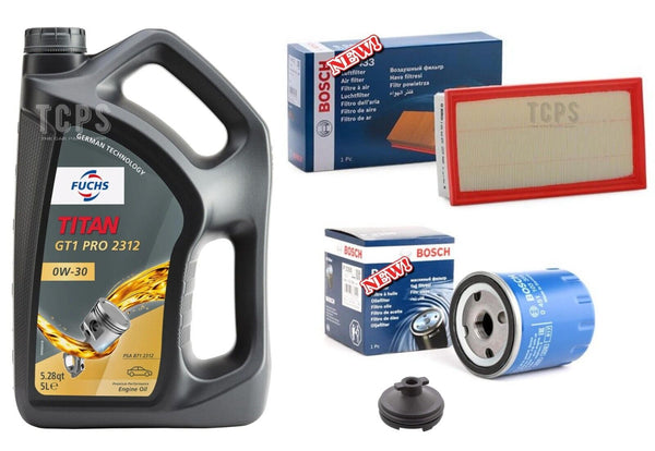 BOSCH SERVICE KIT FOR PEUGEOT 308 1.5 HDI MK2 5L 0W30 & AIR OIL