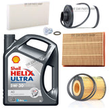 FOR VAUXHALL ZAFIRA 2001-2014 1.9 CDTI 16V 160HP FILTER KIT WITH 5L SHELL OIL