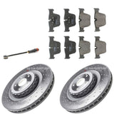 FOR MERCEDES CL63 AMG 6.2 W216 FRONT BRAKE DISCS 390MM + PADS AND SENSOR
