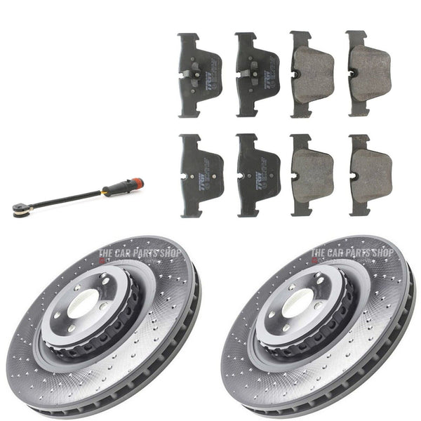 FOR MERCEDES CL63 AMG 6.2 W216 FRONT BRAKE DISCS 390MM + PADS AND SENSOR