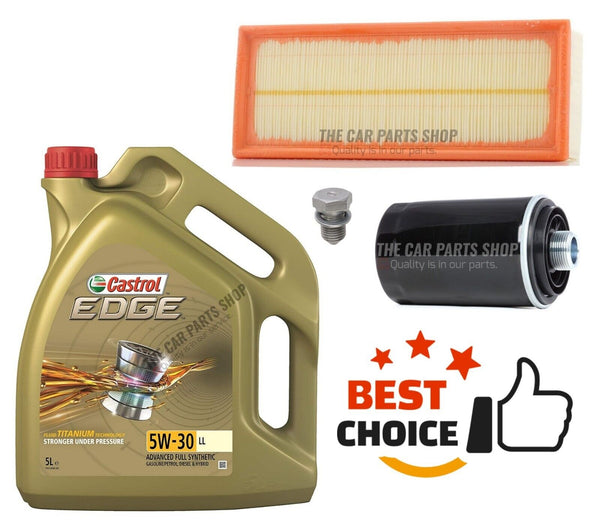 FOR VW GOLF GTI MK6 SERVICE KIT NEW AIR & OIL FILTER WITH 5L CASTROL EDGE OIL