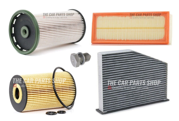 FOR SEAT ALHAMBRA 2.0 TDI MK2 2012 ONWARD COMPLETE FILTER SERVICE KIT 4 FILTERS