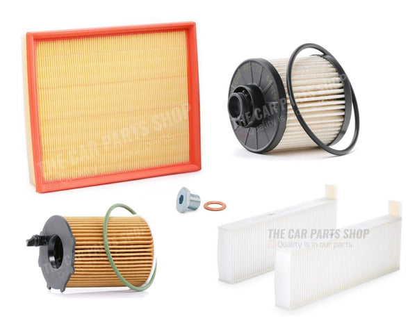 FOR PEUGEOT EXPERT 1.6 HDI 2016+   FULL SERVICE FILTER KIT OIL AIR FUEL CABIN