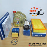 FOR VW BEETLE 2.0 TDI 14-18 FULL MEYLE SERVICE KIT AND CASTROL ENGINE OIL