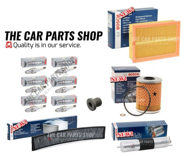 FOR BMW M3 SMG E46 FULL BOSCH FILTER KIT WITH 6 NGK SPARK PLUGS & SUMP PLUG