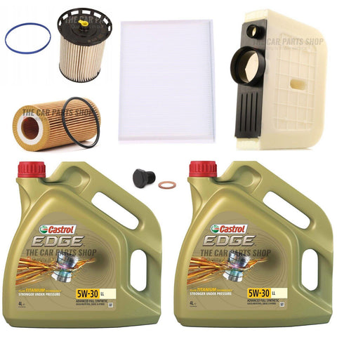FOR AUDI Q7 3.0 TDI MK2 FULL SERVICE KIT HIGH QUALITY CASTROL EDGE 8L