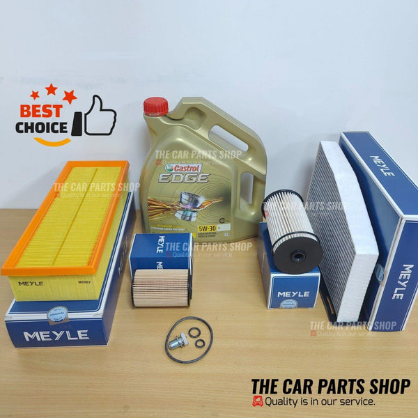 TO FIT AUDI A3 TDI 2006+ NEW OE MEYLE SERVICE KIT WITH 5L CASTROL EDGE LONGLIFE