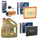5L CASTROL & AIR CABIN OIL BOSCH SERVICE KIT TO FIT BMW 1 SERIES 118i F20