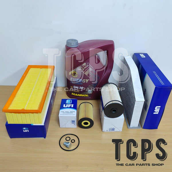 FITS VW SCIROCCO 2.0 TDI 2008+ UFI SERVICE KIT & MANNOL 5W30 5L PREMIUM