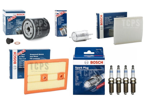 FOR VW POLO 1.2 TSI MK5 FULL BOSCH FILTER SERVICE KIT WITH 4 BOSCH PLUGS NEW
