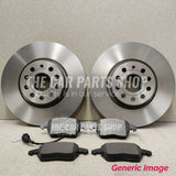 FOR CITROEN C4 1.6 HDI MK2 249MM REAR BRAKE DISCS + BEARING + ABS RING & PADS