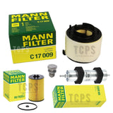 AIR FUEL OIL MANN FILTER SERVICE KIT FOR AUDI A4 2.0 TDI ULTRA MK4