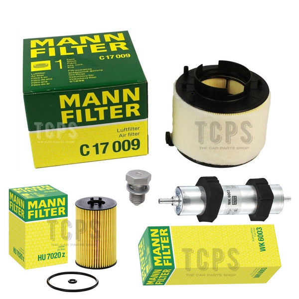 AIR FUEL OIL MANN FILTER SERVICE KIT FOR AUDI A4 2.0 TDI ULTRA MK4