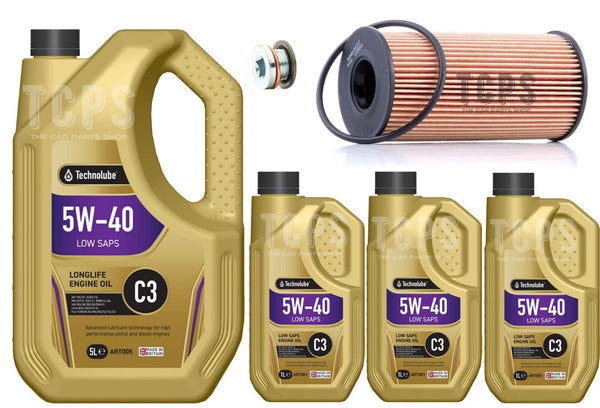 8L 5W40 OIL CHANGE SERVICE KIT FOR VAUXHALL VIVARO 2.0 CDTI MK1