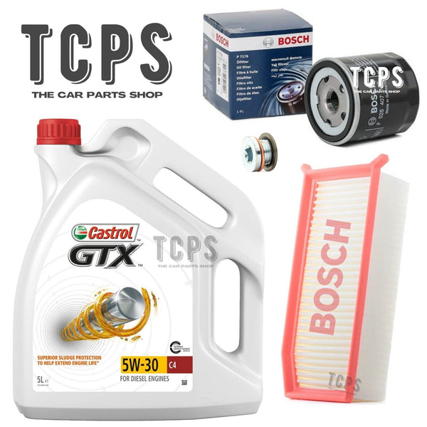 CASTROL C4 & AIR OIL BOSCH SERVICE KIT FOR RENAULT CLIO 1.5 DCI MK4