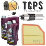 FOR VOLVO XC60 D4 2.0 R-DESIGN MK2 SERVICE KIT 6L 0W20 & AIR FUEL OIL FILTER KIT