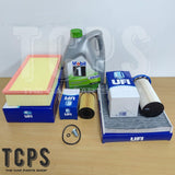 FITS SKODA OCTAVIA 1.6 2.0 TDI 53 NEW FULL UFI SERVICE KIT + 5L MOBIL OIL 5W-30