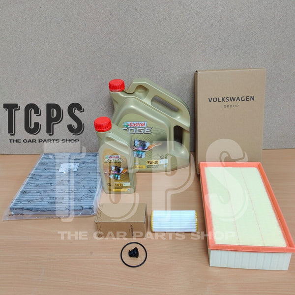 FITS SEAT LEON 2.0 TSI ST CUPRA 300 16-18 6L CASTROL & GENUINE SERVICE KIT