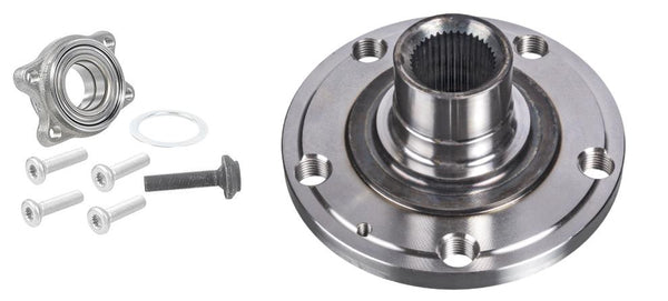 FOR AUDI A4 2.0 TDI MK3 FRONT AXLE WHEEL BEARING HUB KIT + BOLTS