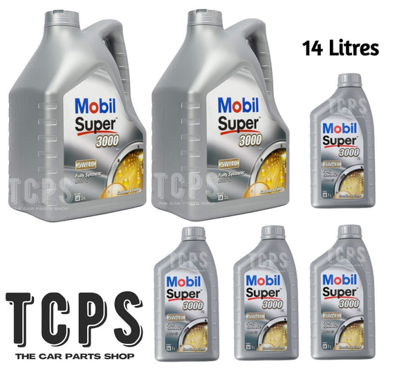 14L MOBIL SUPER 3000 X1 5W40 ENGINE OIL A3/B4