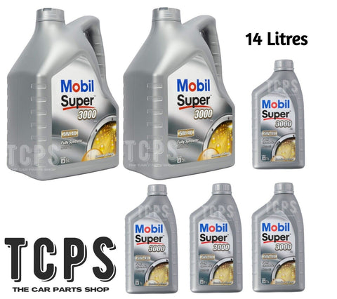 14L MOBIL SUPER 3000 X1 5W40 ENGINE OIL A3/B4