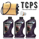 FOR ABARTH 595 1.4 PETROL MK1 OIL CHANGE SERVICE KIT 3L 10W50 MPM OIL FILTER KIT