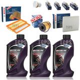 FOR ABARTH 595 1.4 PETROL MK1 COMPLETE BOSCH SERVICE KIT WITH MPM 10W50 RACING