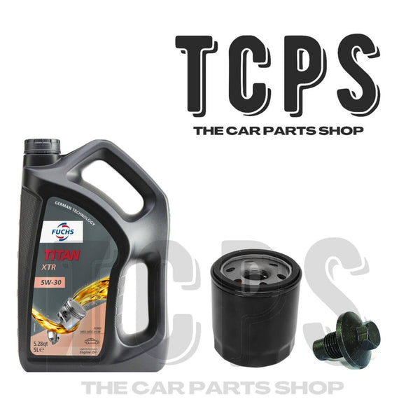 FITS FORD FIESTA ZETEC 1.2 PETROL 2009+ 5L FUCHS ENGINE OIL AND OIL FILTER KIT